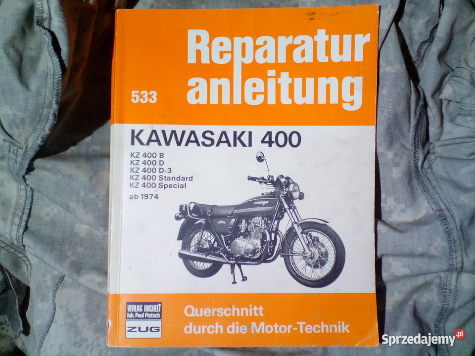 Książka serwisowa Kawasaki KZ 400 1974 łódzkie Pabianice sprzedam