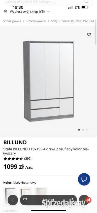 Szafa billund 119x193 Boguszyn