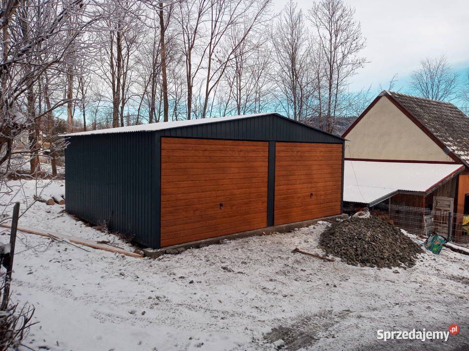 Garaż blaszany 6x6 drewno podobny profil 275zł/m2 Strzelce Opolskie sprzedam