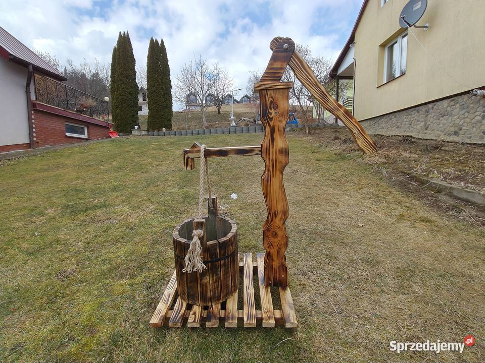 Donice kwietniki z drewna Polańczyk sprzedam