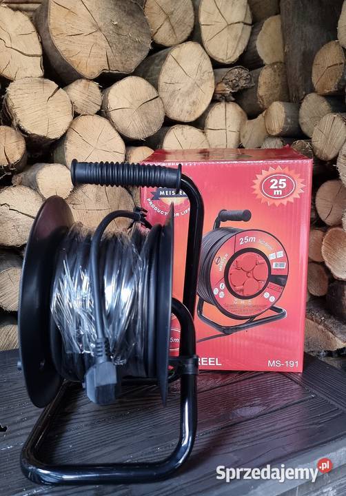 Przedłużacz 25m plastikowy bęben Łódź