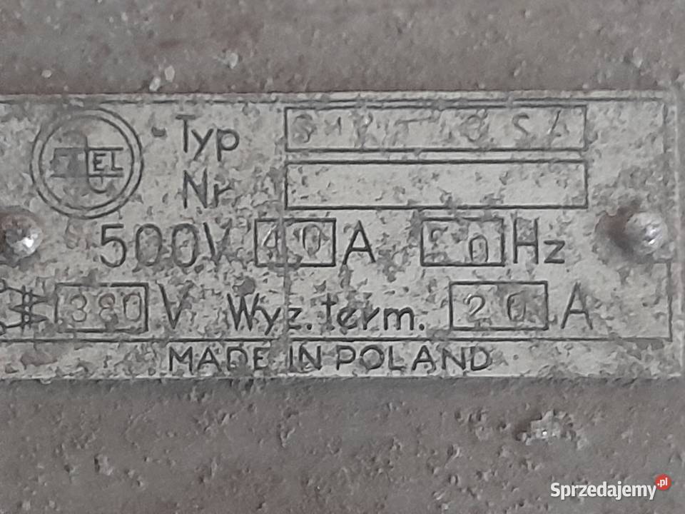 Stary zabytkowy wyłącznik siłowy industrial loft