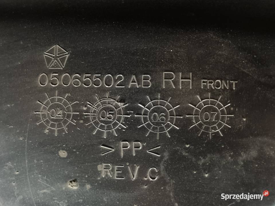 CHRYSLER 300C 05 NADKOLE PRAWY PRZÓD 05065502AB Nadkola wielkopolskie Pleszew