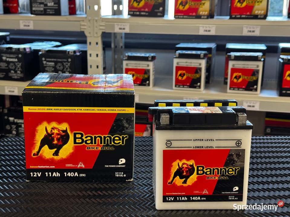 Akumulator YB10LA2 12V 11Ah BANNER 51112 Jasło