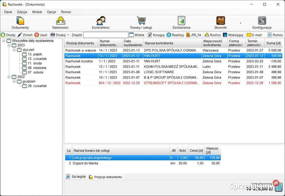 Program do wystawiania rachunków bez VAT