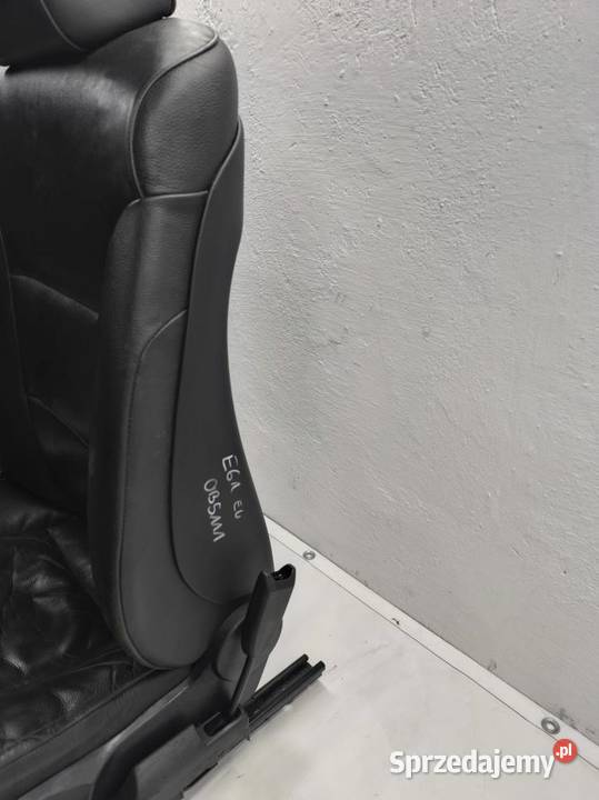 FOTEL LEWY PRZÓD SKÓRA GRZANY BMW E61