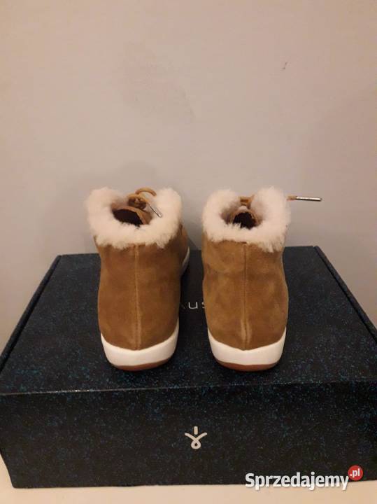 Botki damskie Emu Australia 3536 brązowy/beżowy