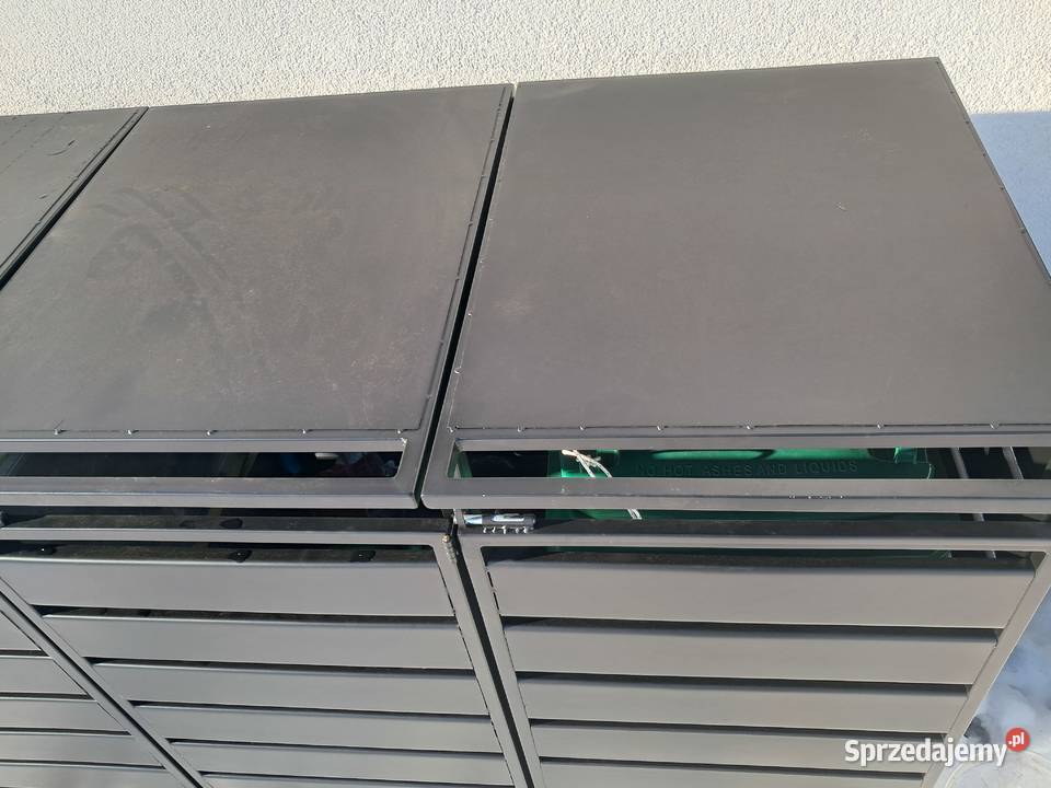 Zabudowa koszy na śmieci 120L x3 Strawczyn