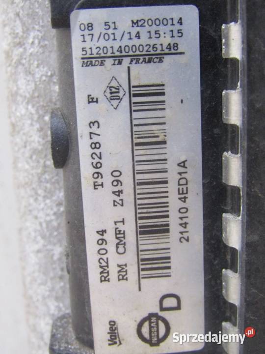 CHŁODNICE WENTYLATOR KOMPLET 12 TCE 12 DIGT