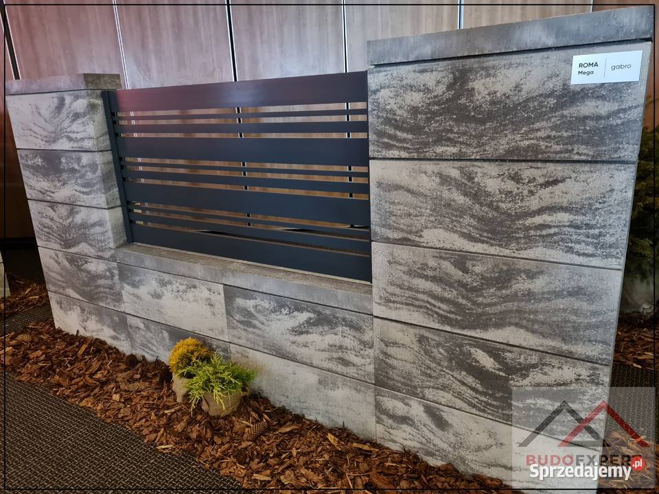 Nowoczeny bloczek ogrodzeniowy XXL gładki Joniec Stalowa Wola