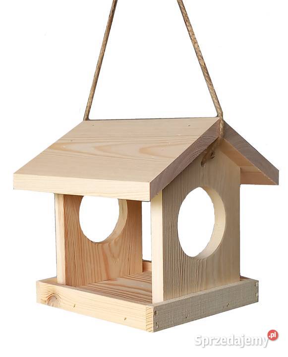 KARMNIK drewniany klasyczny DUŻY dla ptaków POLSKI PRODUCENT