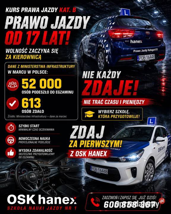 Kurs na prawo jazdy kat B Obrzycko