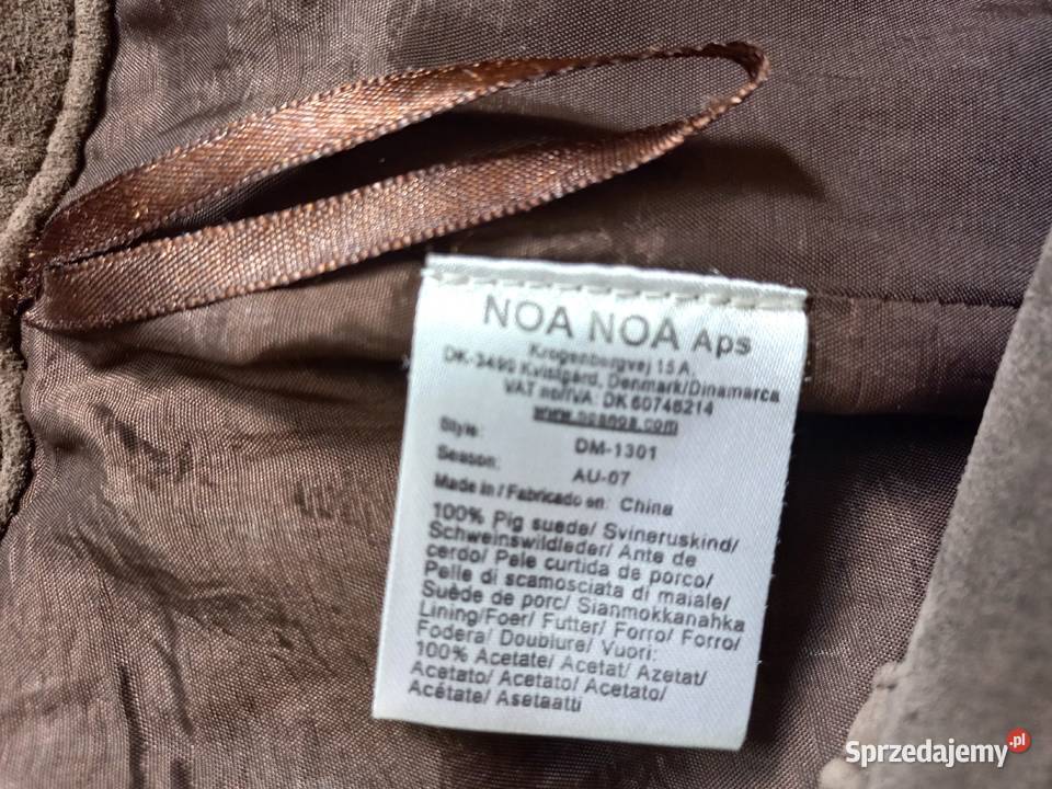 Spodnie brązowe Capri kolano Rybaczki ZAMSZ r