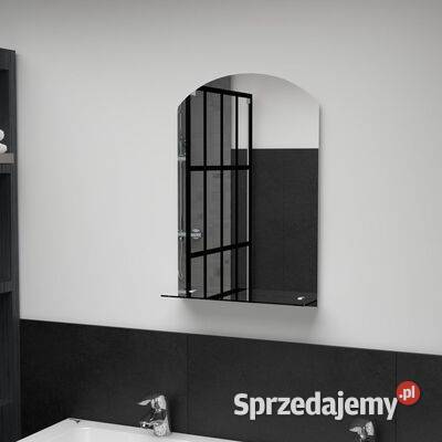 vidaXL Lustro ścienne z półką 40x60 hartowane Warszawa