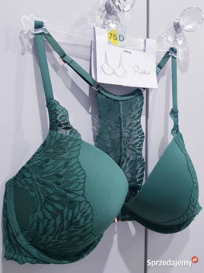 Damski biustonosz z koronką na plecach SINSAY Push-up śląskie