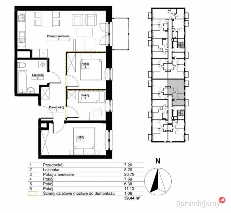 Mieszkanie Kraków Osiedle Złocień 5944m2 4pok 12000zł/m2 sprzedam