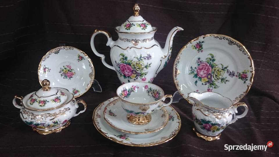 Serwis Obiadowy Kwiaty Retro 1243 Porcelana sprzedam
