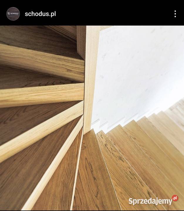 Schody drewniane gięte dywanowe na beton Bochnia sprzedam