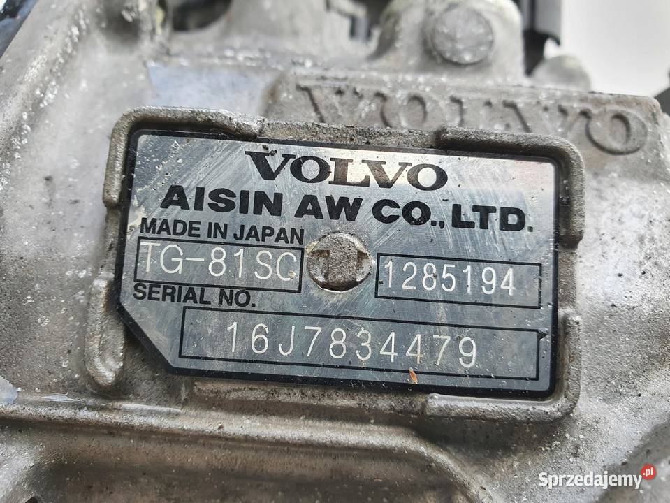 Volvo S90 20 T T5 TURBO SKRZYNIA BIEGÓW TG81SC Chełm