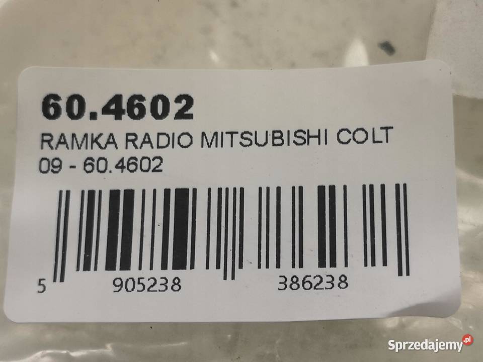 RAMKA RADIO MITSUBISHI COLT 2009 604602 sprzedam