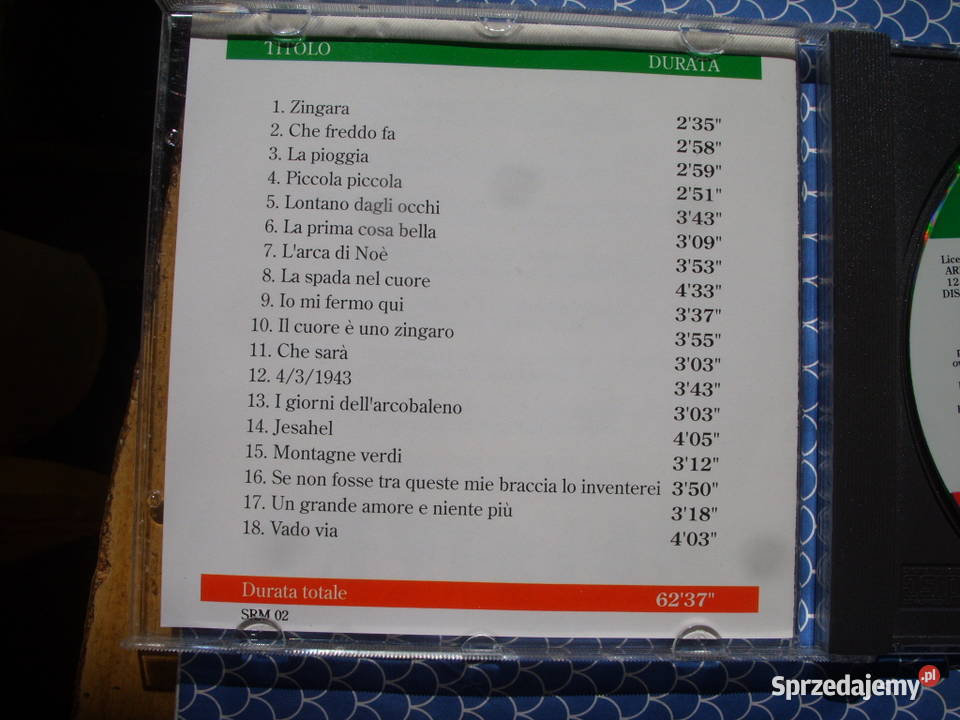 Skladanka CD CANZONE ITALIANA2 CD 1990 CD Wołów sprzedam