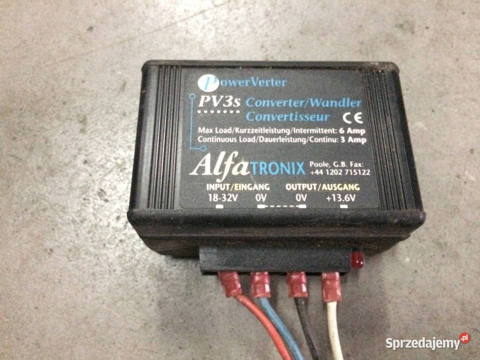 PRZETWORNICA ALFATRONIX PV3S CONVERTER 12V 36W Maszewo