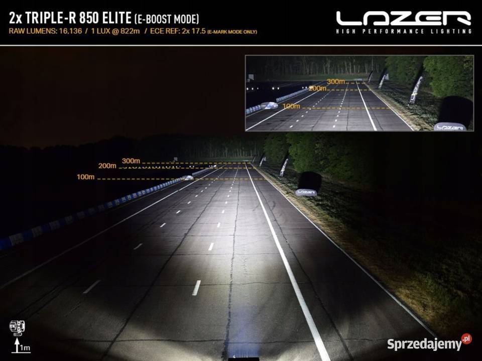 Zestaw dwóch lamp LAZER TRIPLER 850 Elite Gen2 Pasłęk sprzedam