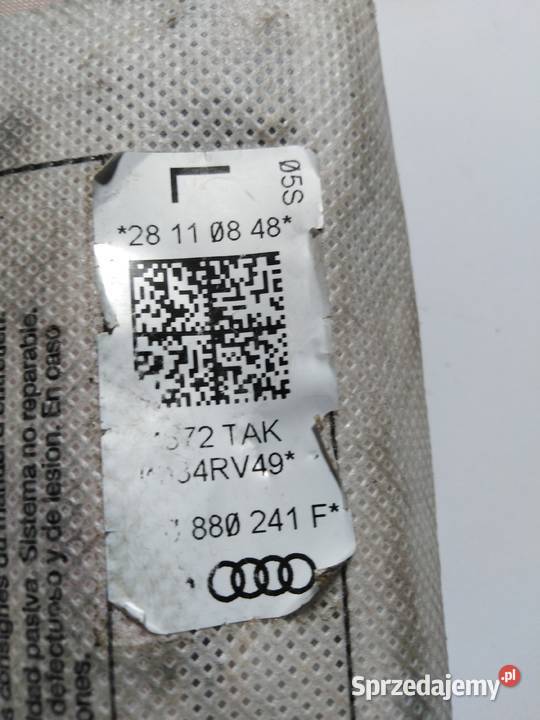 AUDI A4 B8 PODUSZKA AIRBAG FOTELA LEWA osobowe lubuskie