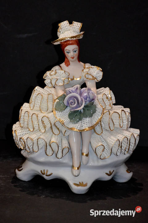 Roceram porcelana figurka Contesa koronki 1819 Środa Wielkopolska