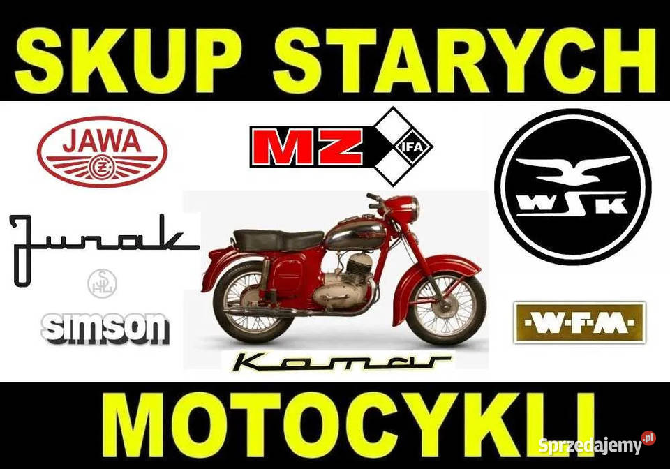 SKUP ZABYTKOWYCH STARYCH MOTOROWERÓW MOTOCYKLI Hajdukowszczyzna