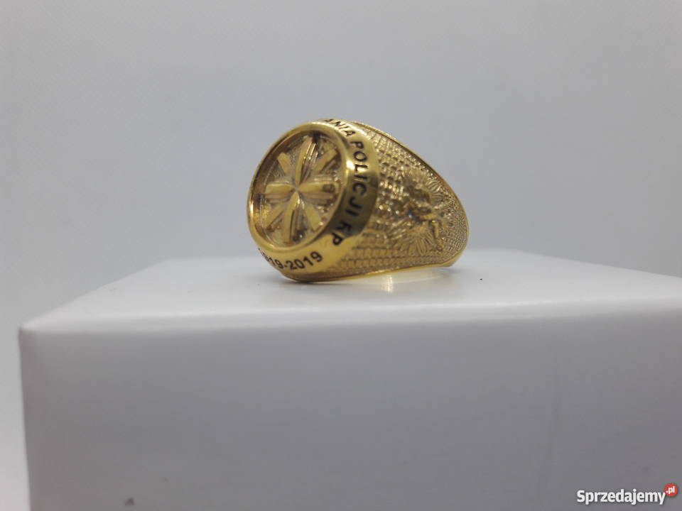 Pierścień okolicznościowy 100lecia Policji Bydgoszcz sprzedam