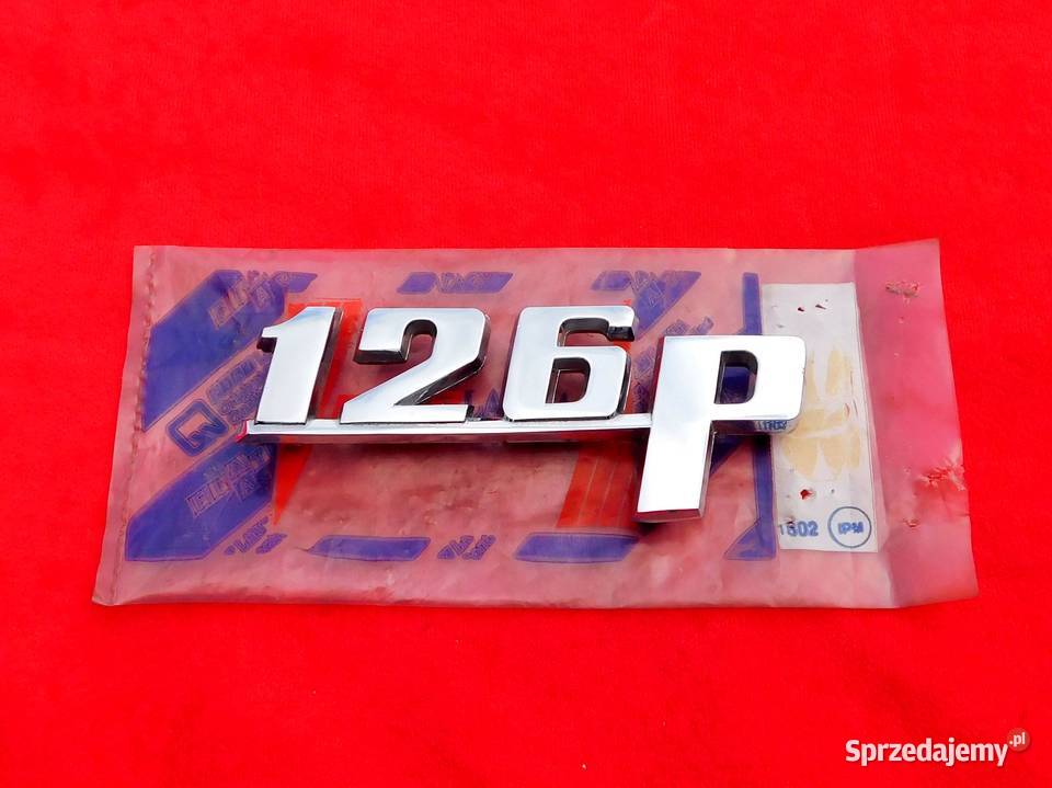 Nowy znaczek emblemat napis 126p maluch Fiat 126 Tarnów