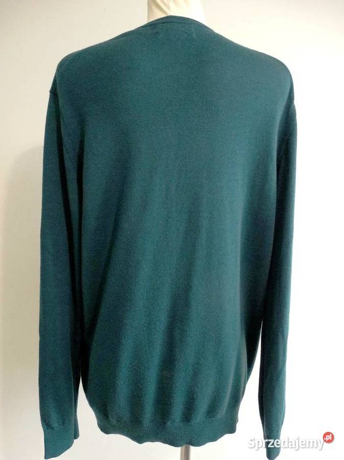 Sweter Męski Wełniany 100 Wełna Merino Fine Swetry i golfy podlaskie