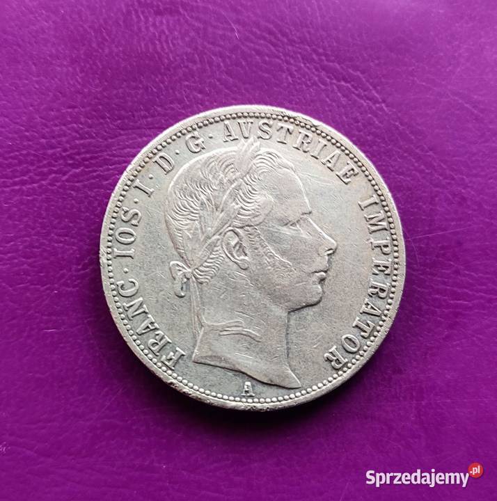 Moneta 1 FLOREN 1859 A AUSTRIA Srebro Rzadkość