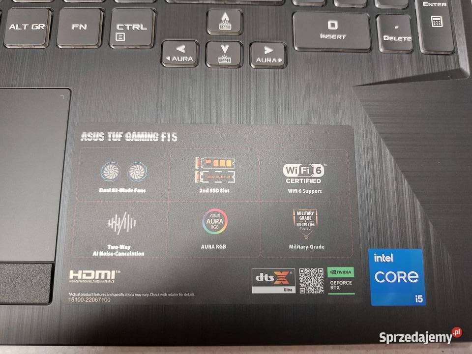 ORYGINALNY PALMREST KLAWIATURA ASUS GAMING sprzedam