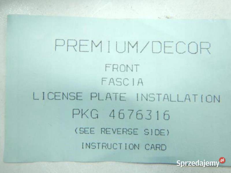 LISTWA POD TABLICĘ PRZÓD DODGE GRAND CARAVAN