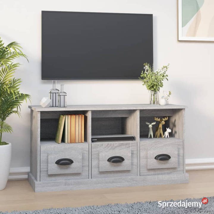 Szafka pod TV szary dąb sonoma 100x35x50 Warszawa