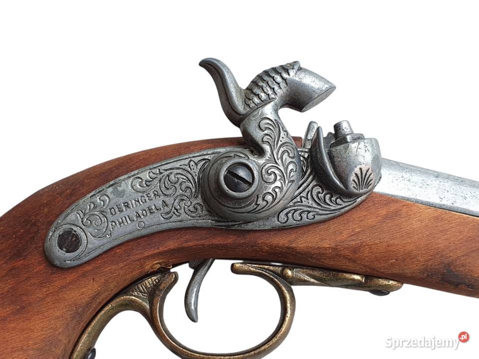 Stara replika pistoletu Philadelphia Derringer śląskie Cieszyn