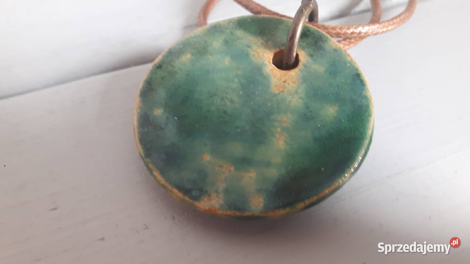 Naszyjnik ceramiczny ręcznie wykonany