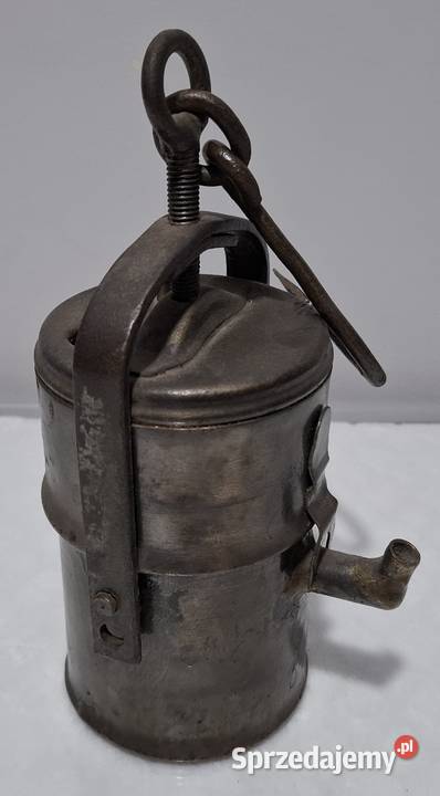 Lampa górnicza karbidowa D 34 14x11x235 998g Pozostałe śląskie Czeladź sprzedam