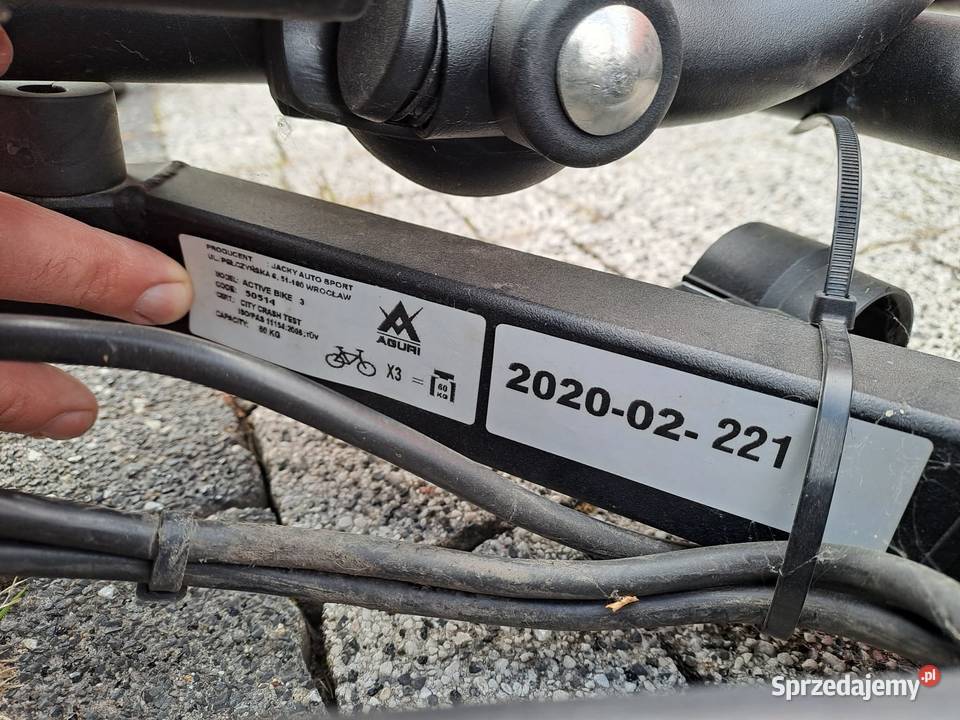 Bagażnik rowerowy AGURI ACTIVE BIKE 3 dostawka Łódź
