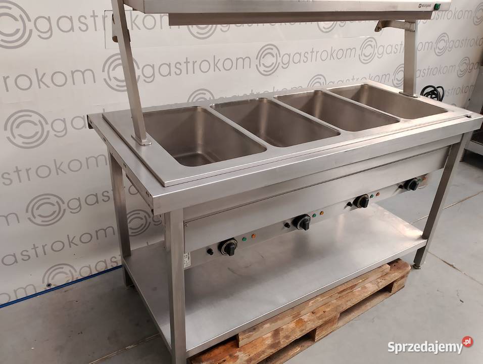 Stanowisko bemarowe 4xGN11 Stalgast z nadstawką