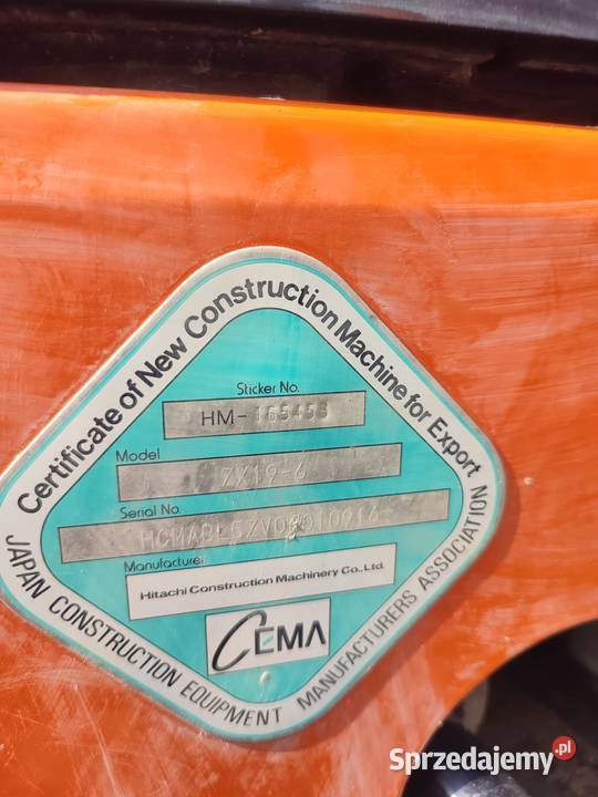 Minikoparka Hitachi ZX 196 CR Rydułtowy