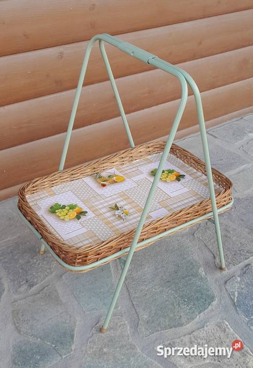 Taca PRL vintage wiklina świeżo odnowiona Pozostałe