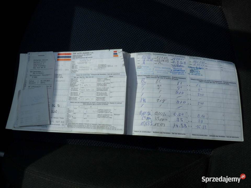 Fiat Punto HGT Abarth Giallo Ginestra serwisowany w ASO mazowieckie sprzedam