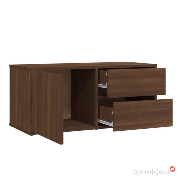 Szafka pod telewizor brązowy dąb 80x34x36