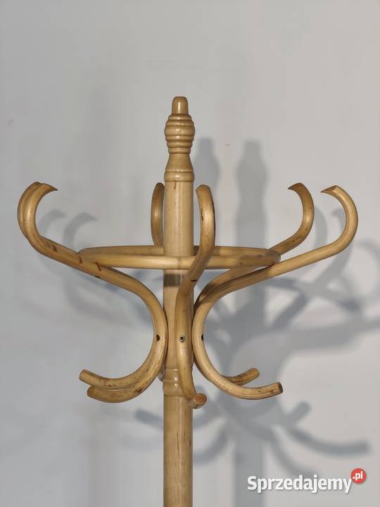 Klasyczny Wieszak Stojący w Stylu Thonet Gięte Wieszaki