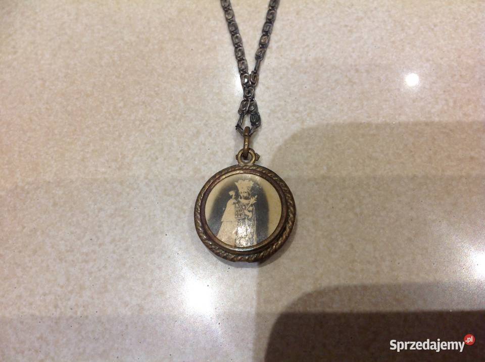 Stary Medalon Wisiorek Święty Ojciec PIO lubuskie Nowa Sól