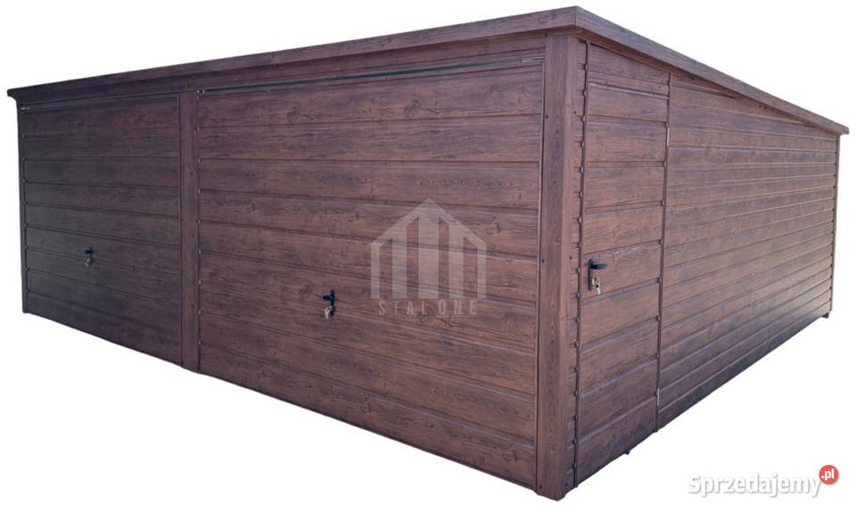 Garaż blaszany 6x5m 2x brama uchylna drzwi kujawsko-pomorskie Inowrocław