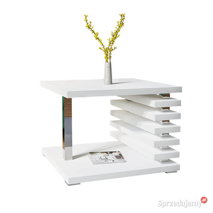 Stolik Kawowy Ława Połysk Biała Czrna Wysyłka 7 Wrocław